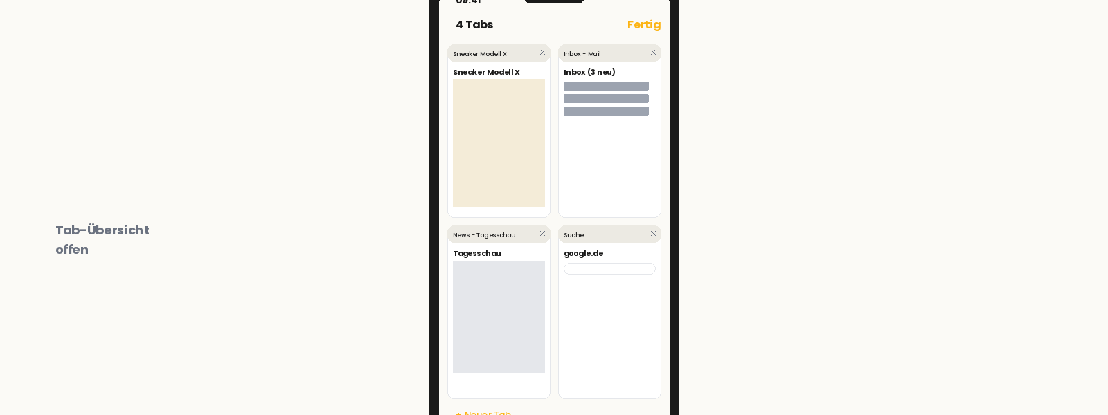 Demo Tab-Switch Mobile